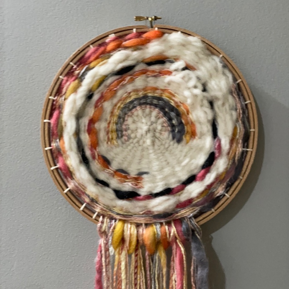Woven wall hanging